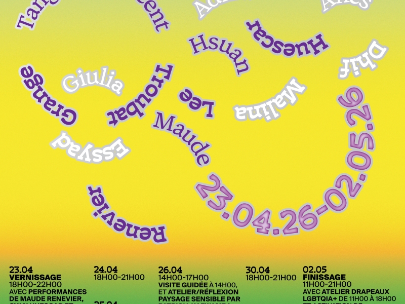 Affiche expo bas côté