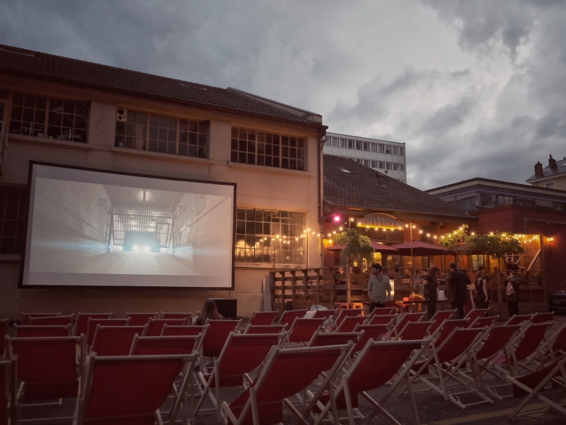 Projection en plein air